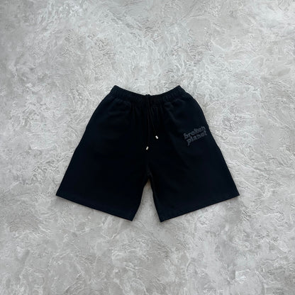 Short de algodón Broken P en tono Midnight