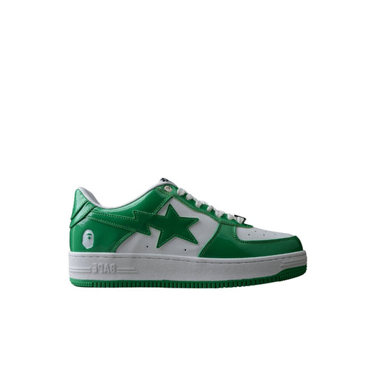 Bape Sta Patent Leather Bianco Verde 
