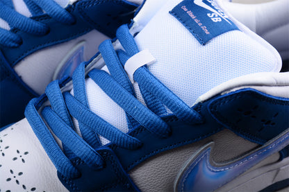 Born x Raised x Nike SB Dunk Low Bianco Blu 