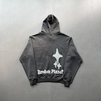 Broken Planet Universe Schwarzes Loch Hoodie 