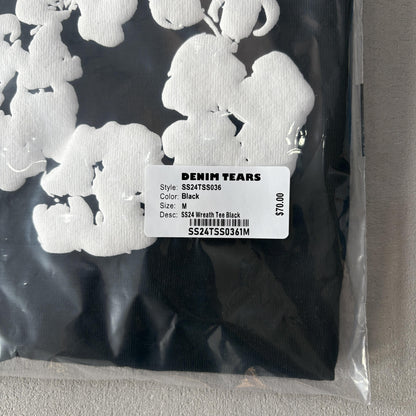 Maglietta con lacrime di denim 