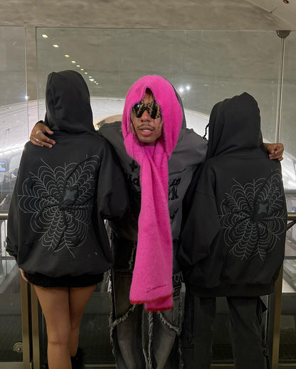 Broken Planet Spider Kapuzenjacke mit Reißverschluss 