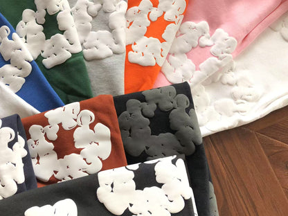 Pantaloncini con strappi in denim 