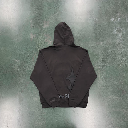 Broken Planet Herz-Totenkopf-Kapuzenpullover 