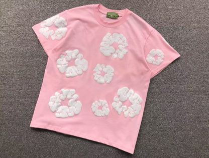 Completo corto con strappi in denim