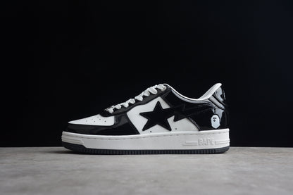 Bape Sta Schwarzes Lackleder 