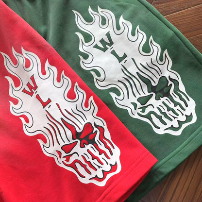 Pantaloncini con strappi in denim 