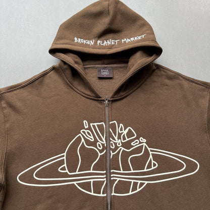 Broken Planet Market – Arctic – Kapuzenpullover mit Reißverschluss 