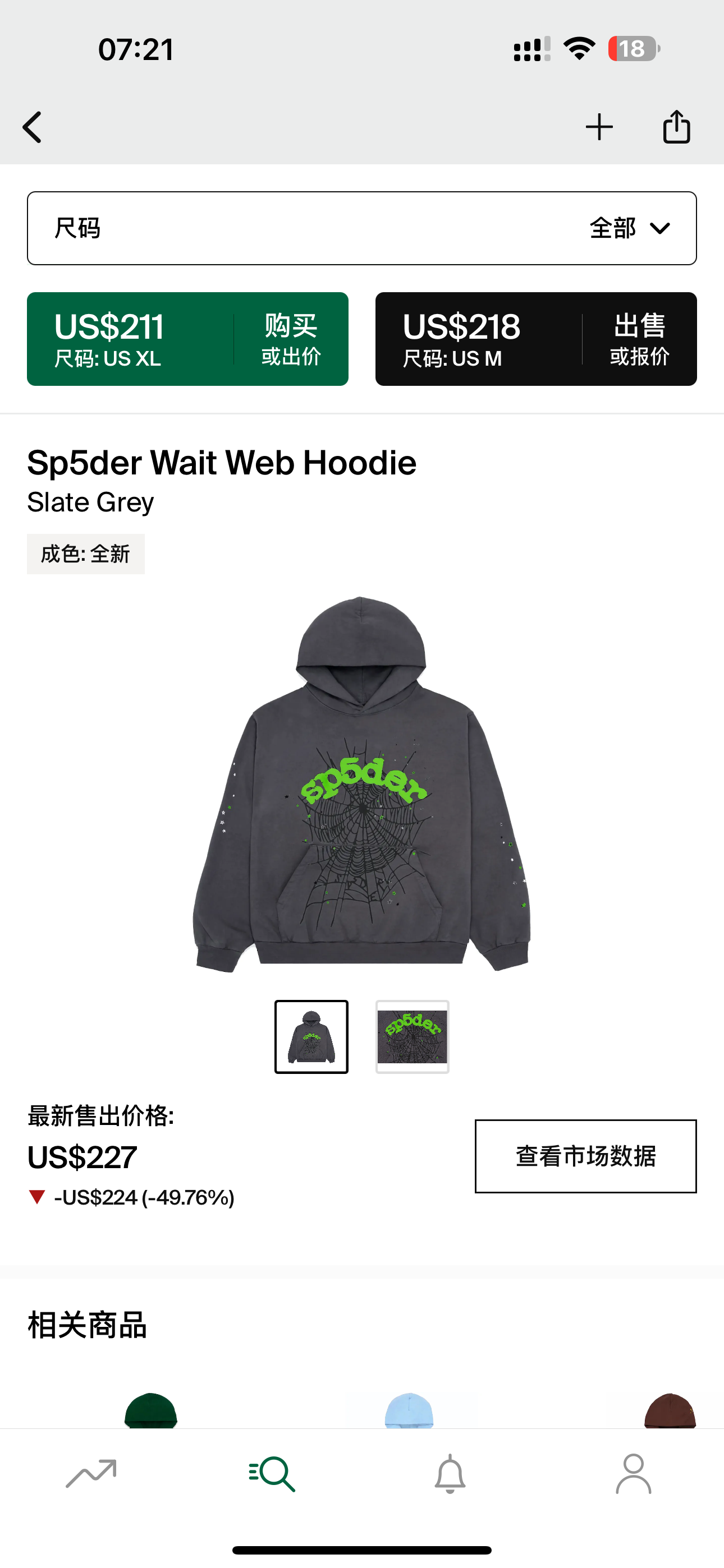 Sp5der Hoodie 1:1
