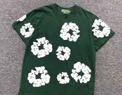 Maglietta con lacrime di denim