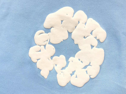 Il denim strappa la ghirlanda di cotone