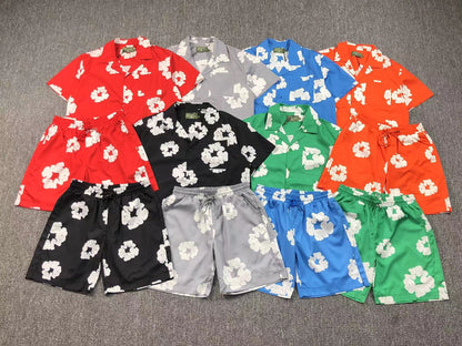 Tuta da bagno con strappi in denim