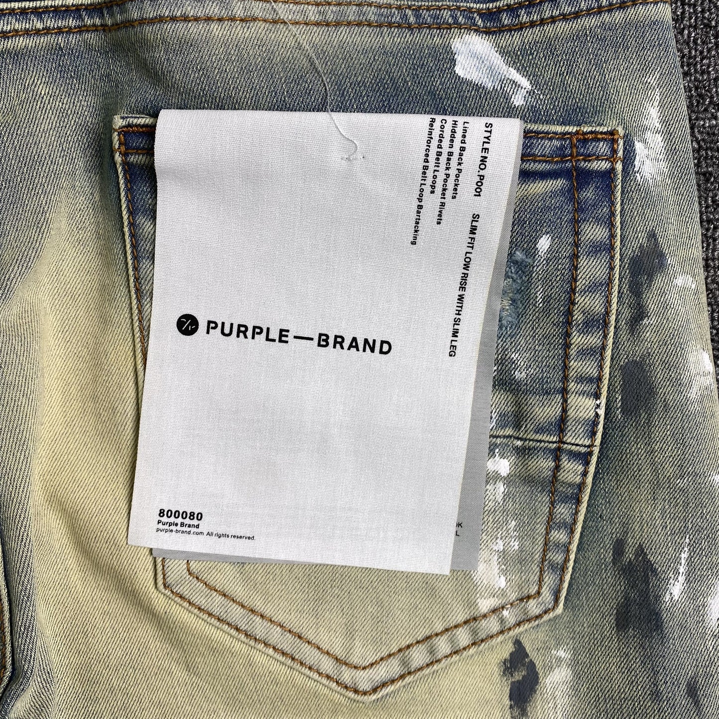 Jeans slim del marchio Purple