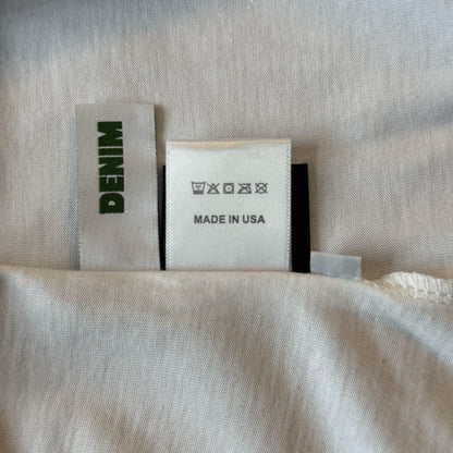 Maglietta con lacrime di denim 