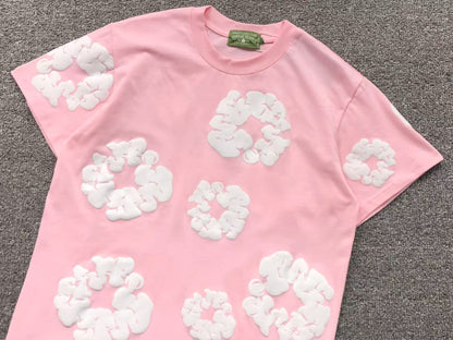 Completo corto con strappi in denim