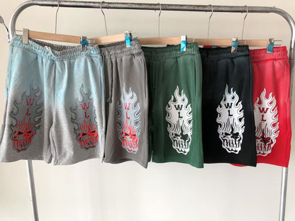 Pantaloncini con strappi in denim 