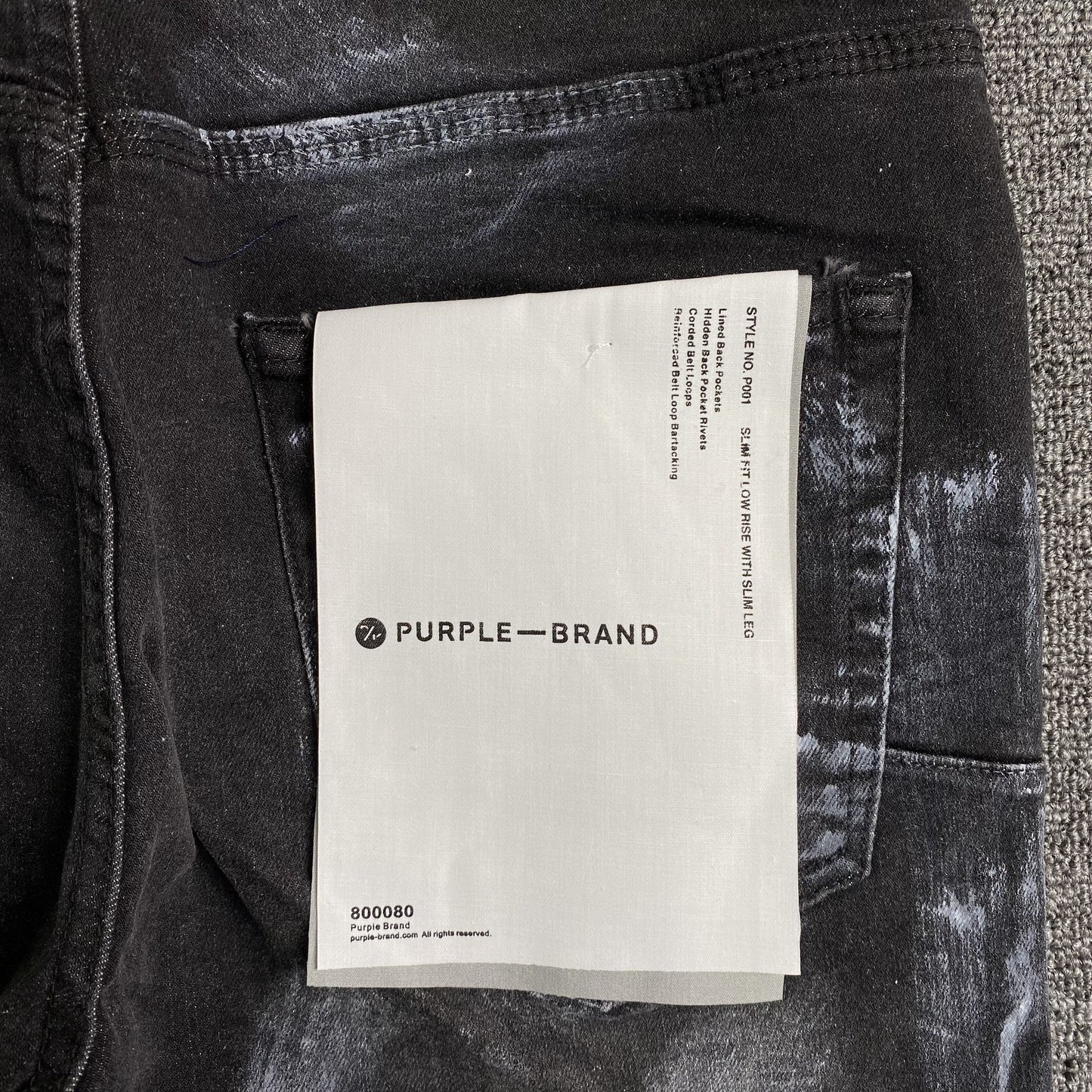 Jeans slim del marchio Purple