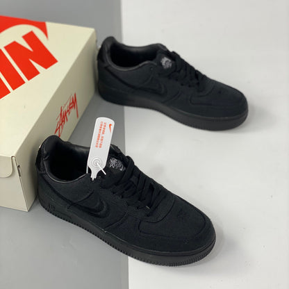 Nike x Stussy Air Force 1 Low Triple Black 