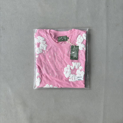 Maglietta con lacrime di denim 