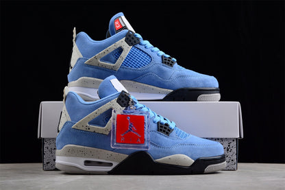 AIR JORDAN 4 RETRO "UNIVERSITY BLUE" BLAU 