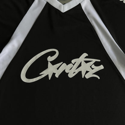 Corteiz Panel Jersey-Schwarz