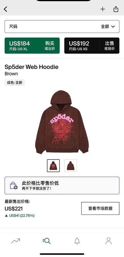 Sp5der Hoodie 1:1