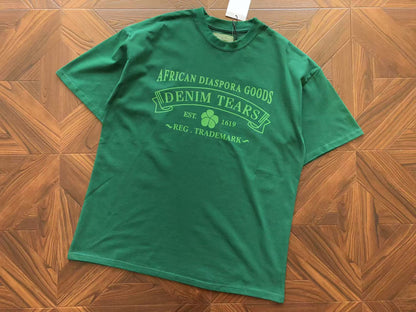 Maglietta con lacrime di denim 