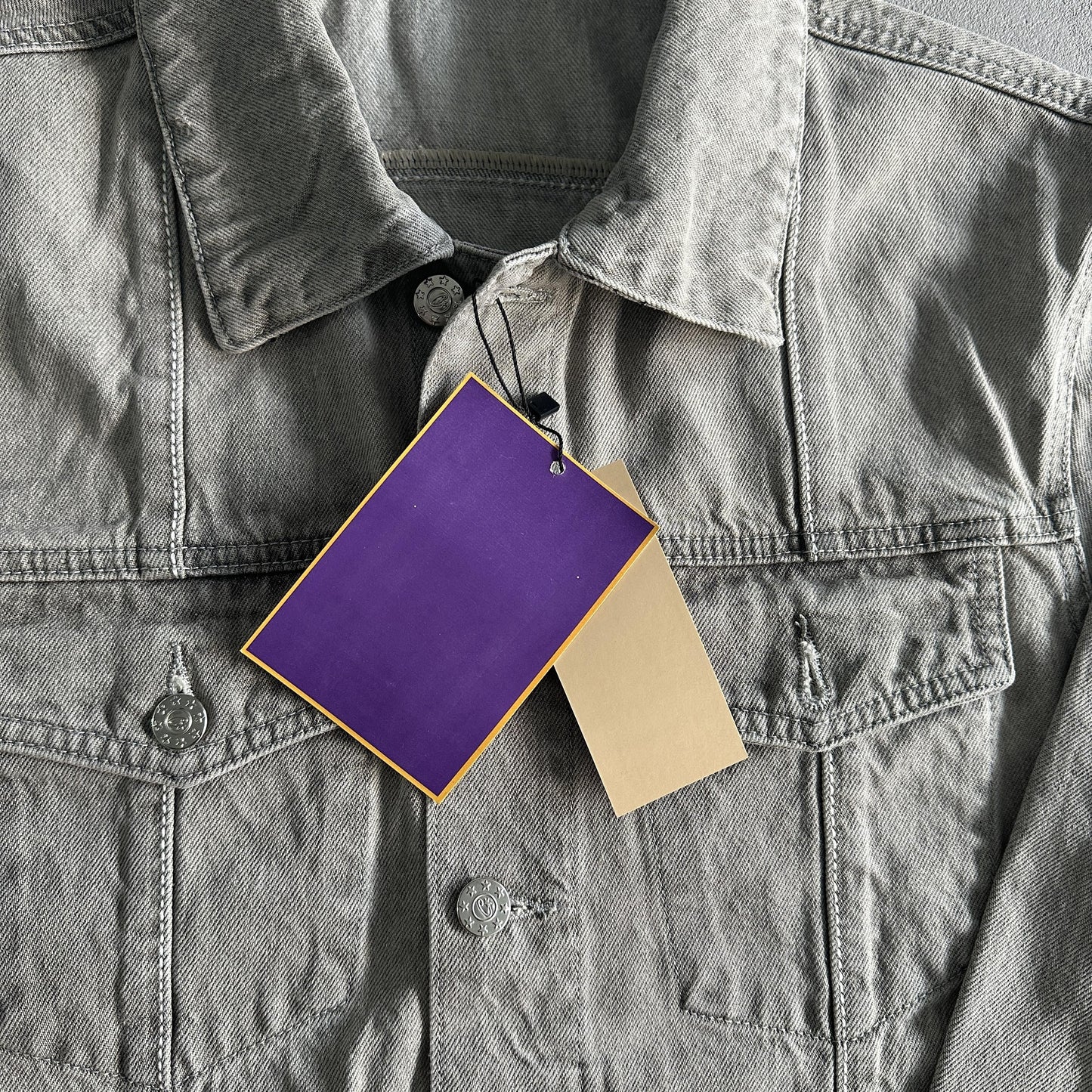 Giacca in denim Corteiz grigia