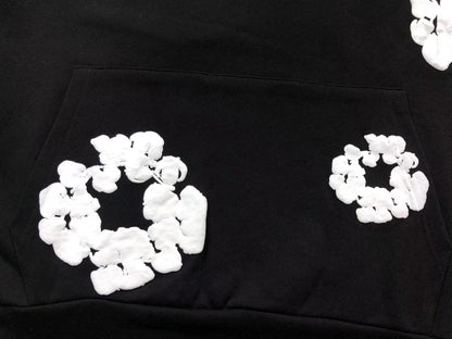 Il denim strappa la ghirlanda di cotone