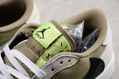 Air Jordan 1 Retro Low Golf Travis Scott Neutral Olive