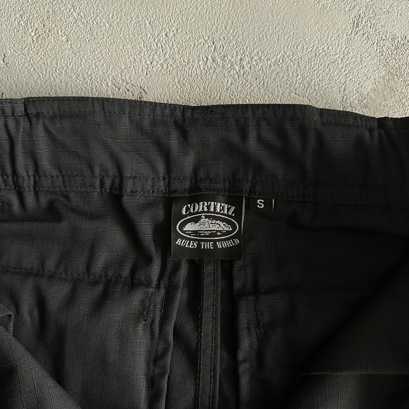 Corteiz Black Cargo Shorts
