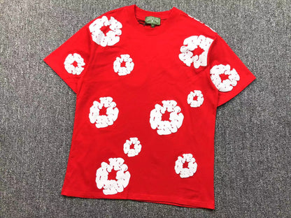 Completo corto con strappi in denim