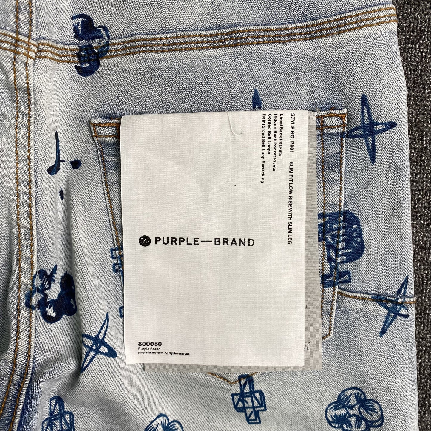 Schmale Jeans der Marke Purple Brand