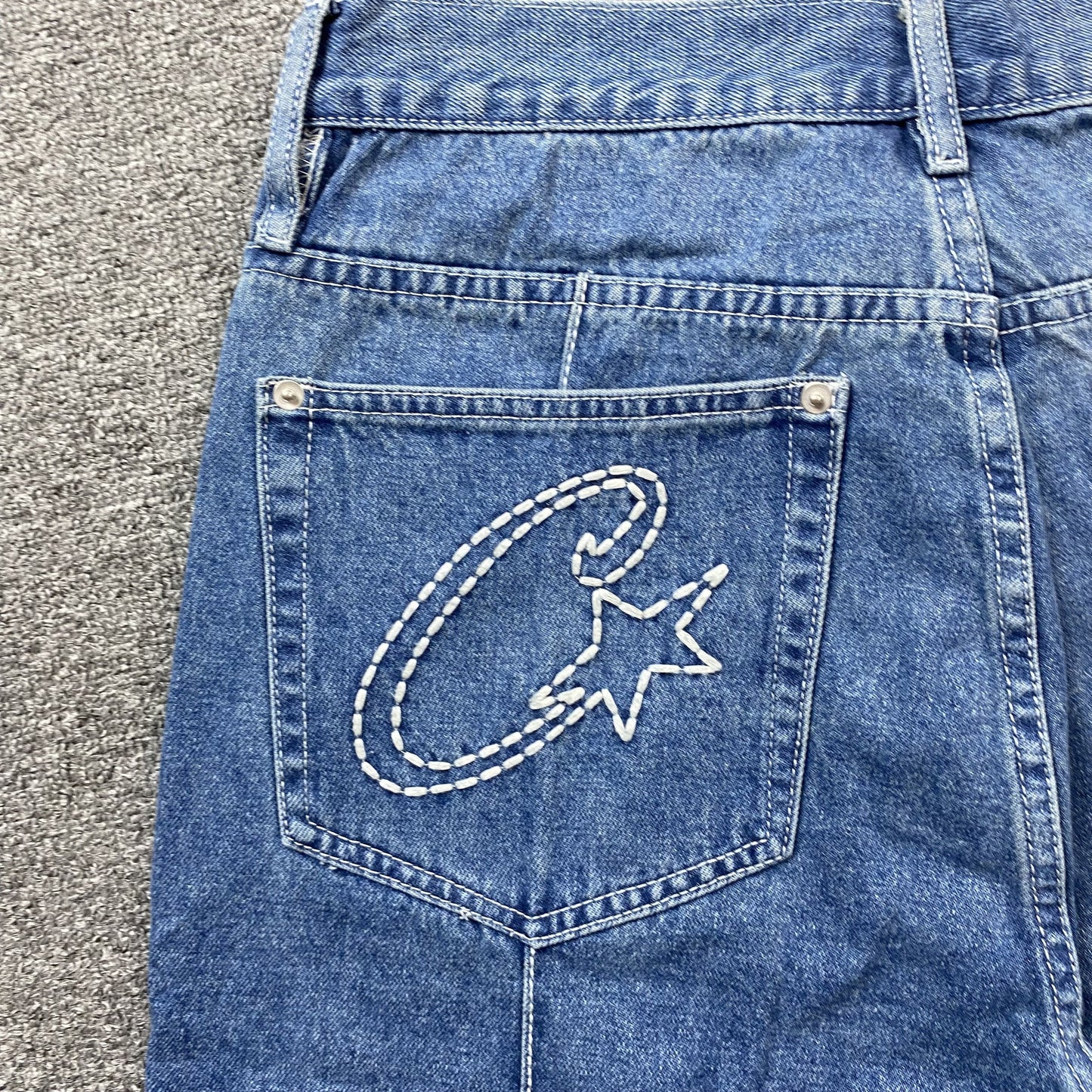 Corteiz Denim Jeans-Shorts