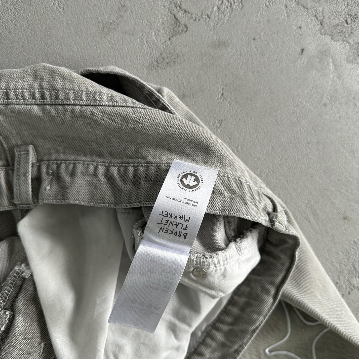 Broken Planet Weiße Sternhose 