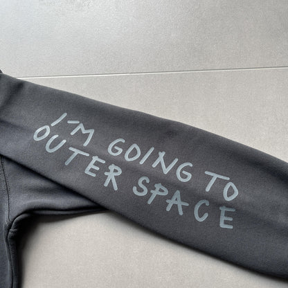 Broken Planet Planet Kapuzenjacke mit Reißverschluss, Grau 