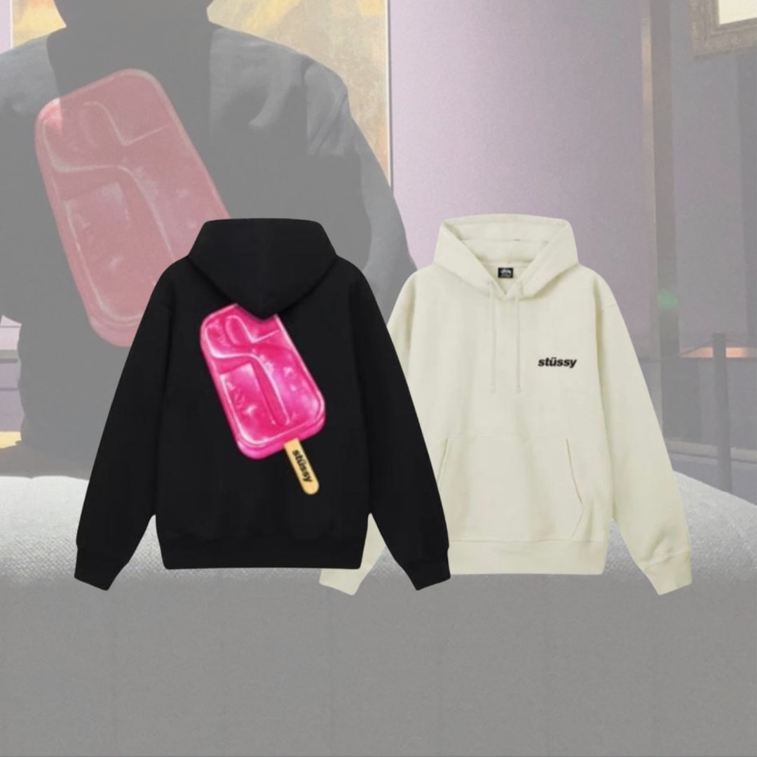 Felpa con cappuccio Stussy