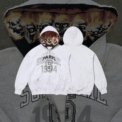 Supreme MM6 Maison Margiela Kapuzenjacke mit Reißverschluss