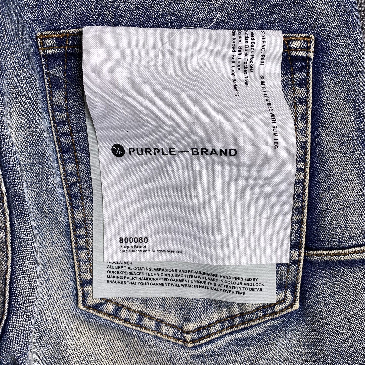 Schmale Jeans der Marke Purple Brand