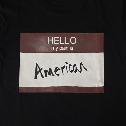 Maglietta con lacrime di denim 