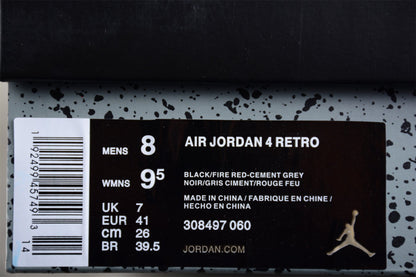 Air Jordan 4 Retro Bred 