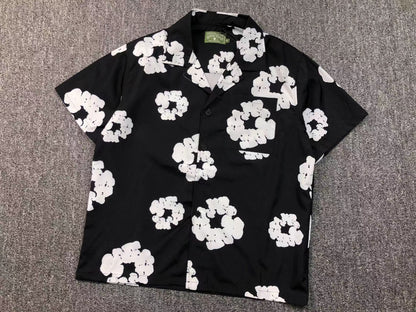 Tuta da bagno con strappi in denim