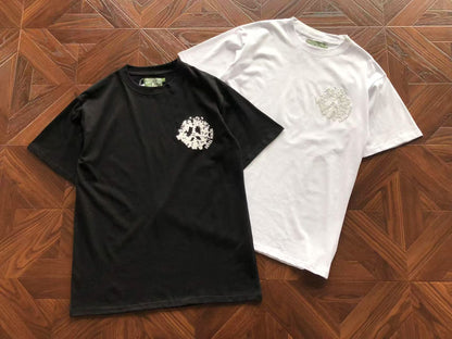 Maglietta con lacrime di denim 