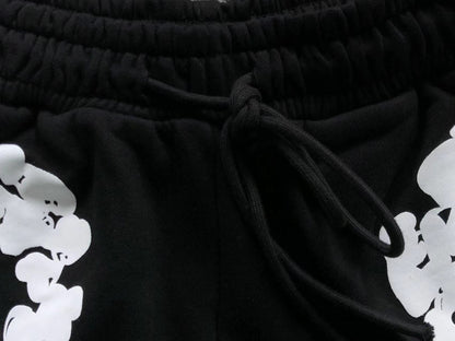 Pantaloncini con strappi in denim