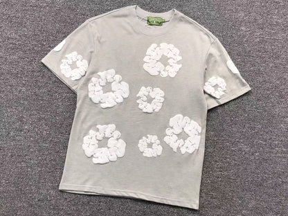 Maglietta con lacrime di denim