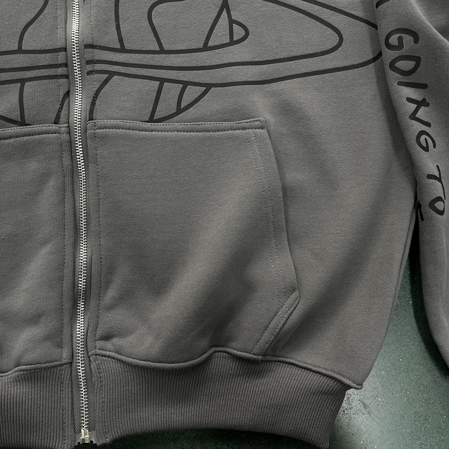 Broken Planet Planet Kapuzenpullover mit Reißverschluss 