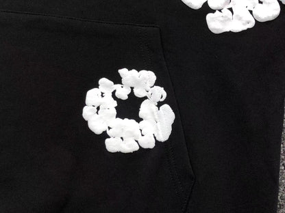 Il denim strappa la ghirlanda di cotone