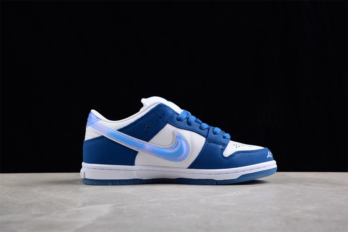 Born x Raised x Nike SB Dunk Low Bianco Blu 