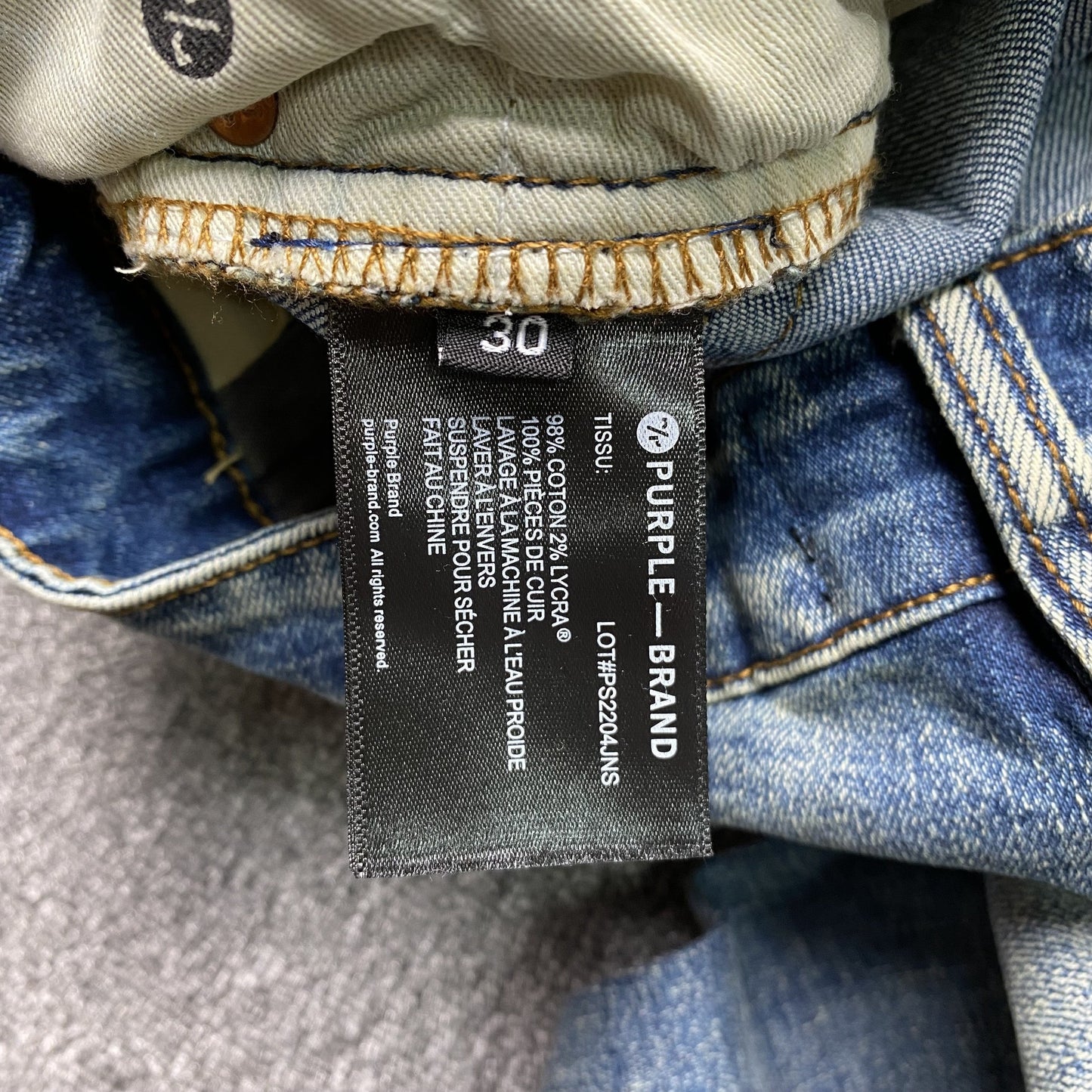 Schmale Jeans der Marke Purple Brand