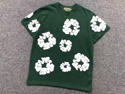 Maglietta con lacrime di denim